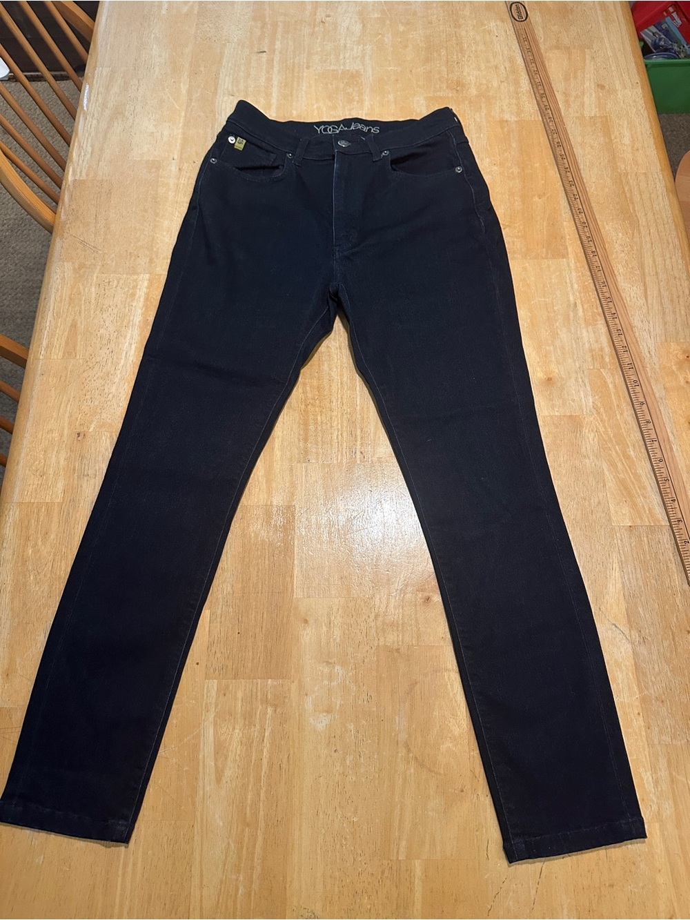 Yoga Jeans Rachel LIKE NEW Classic Rise Skinny Black 29, Dark Blue